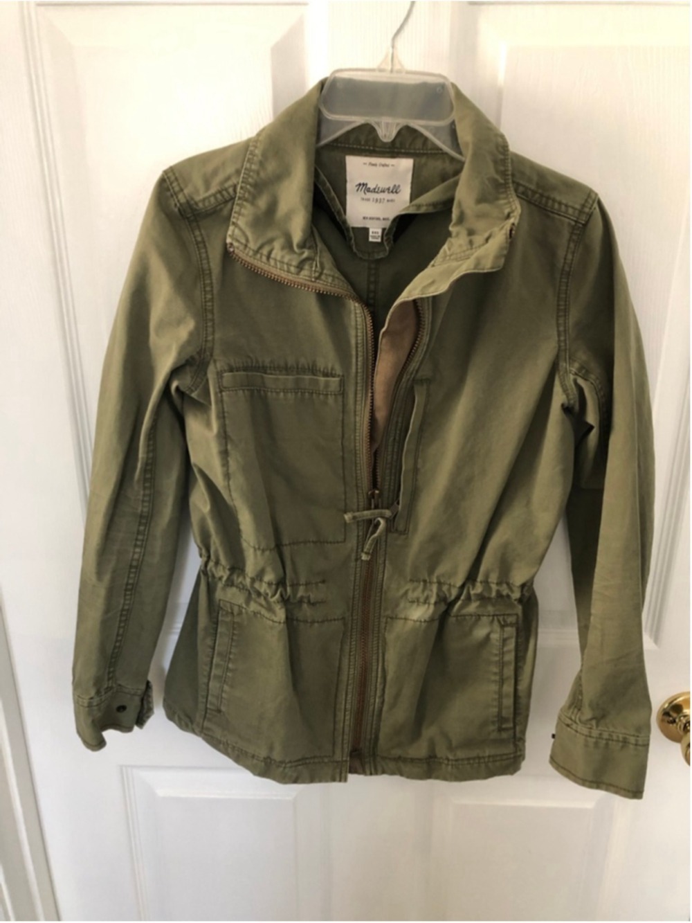 Madewell Fleet Utility Jacket Cult Favorite Army Green Cotton Canvas Gorpcore - Picture 9 of 9